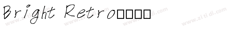 Bright Retro字体转换